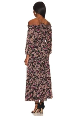Smocked Waist Halter Maxi Dress Woodblock Floral -FREE PEOPLE || Nike || Steve Madden Sales Store 1STR WD217 V3
