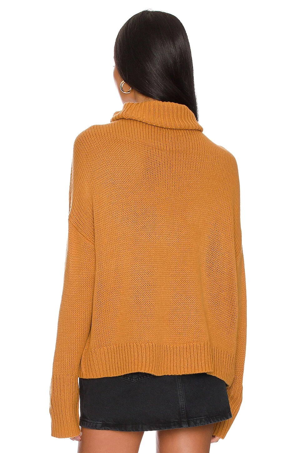 Easy Turtleneck Pullover Sweater Carmel 3 Easy Turtleneck Pullover Sweater Carmel - Image 3
