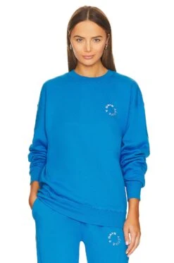 7 Days Active Organic Crew Neck Indigo Bunting