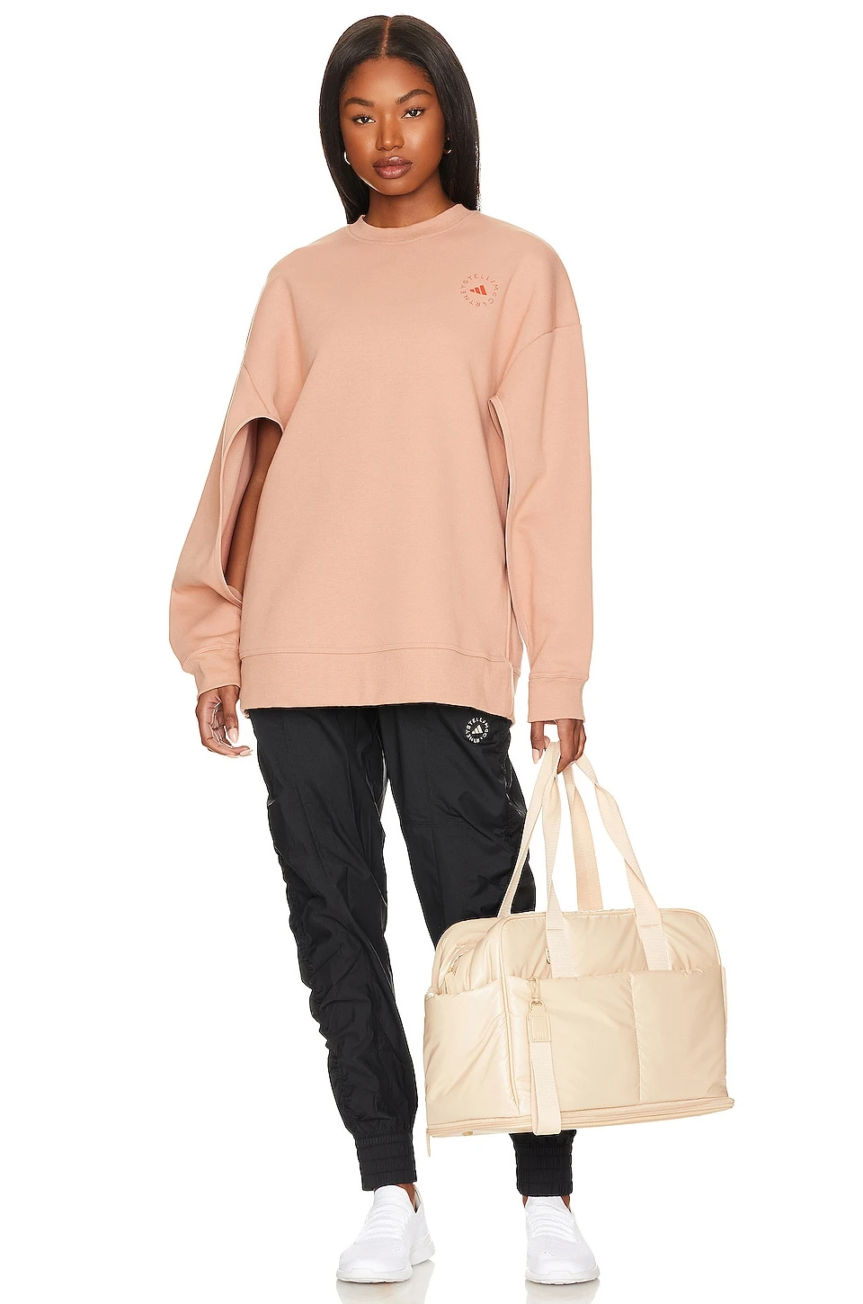 Adidas By Stella Mccartney True Purpose Split Sleeve Sweatshirt Soft Almond 5 Adidas By Stella Mccartney True Purpose Split Sleeve Sweatshirt Soft Almond - Image 5