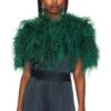 Ostrich Capelet Green