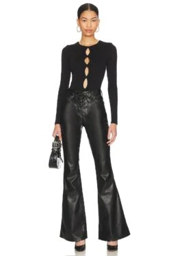 X REVOLVE Ellio Bodysuit Black -FREE PEOPLE || Nike || Steve Madden Sales Store AFFM WS239 V5