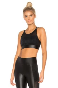 Mirage Sports Bra Black Mesh