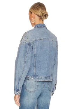 AllSaints Bella Punk Denim Jacket Indigo Blue -FREE PEOPLE || Nike || Steve Madden Sales Store ALLR WO142 V3