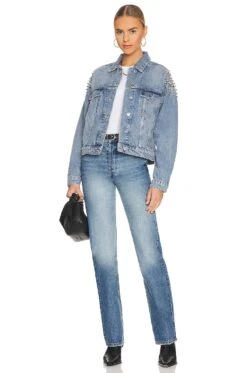 AllSaints Bella Punk Denim Jacket Indigo Blue -FREE PEOPLE || Nike || Steve Madden Sales Store ALLR WO142 V4