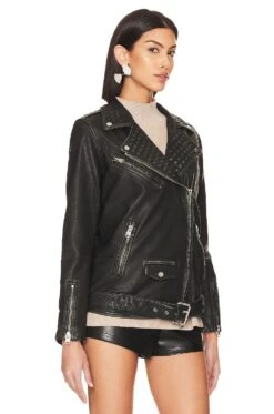 AllSaints Billie Stud Biker Jacket Black -FREE PEOPLE || Nike || Steve Madden Sales Store ALLR WO157 V3