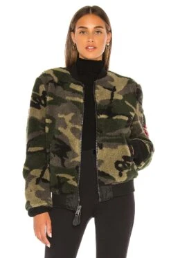 Alpha Industries I-2B Sherpa Flight Jacket Woodland Camo