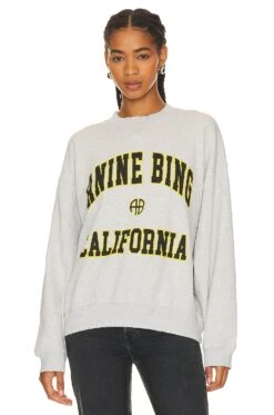 ANINE BING Jaci Sweatshirt Heather Grey