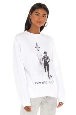 ANINE BING AB X TO Ramona Sweatshirt White -FREE PEOPLE || Nike || Steve Madden Sales Store ANIN WK57 V3