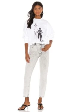 ANINE BING AB X TO Ramona Sweatshirt White -FREE PEOPLE || Nike || Steve Madden Sales Store ANIN WK57 V5