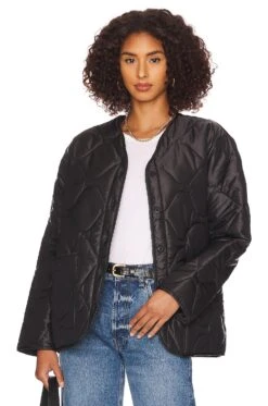ANINE BING Andy Bomber Jacket Black