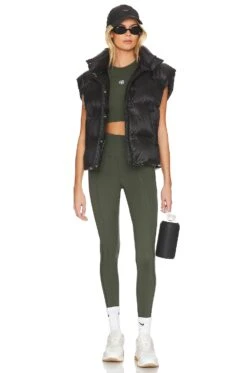 ANINE BING Sport Brett Tank Dark Olive -FREE PEOPLE || Nike || Steve Madden Sales Store ANIN WS226 V4
