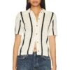 ANINE BING Alexis Sweater Ivory & Black Stripe