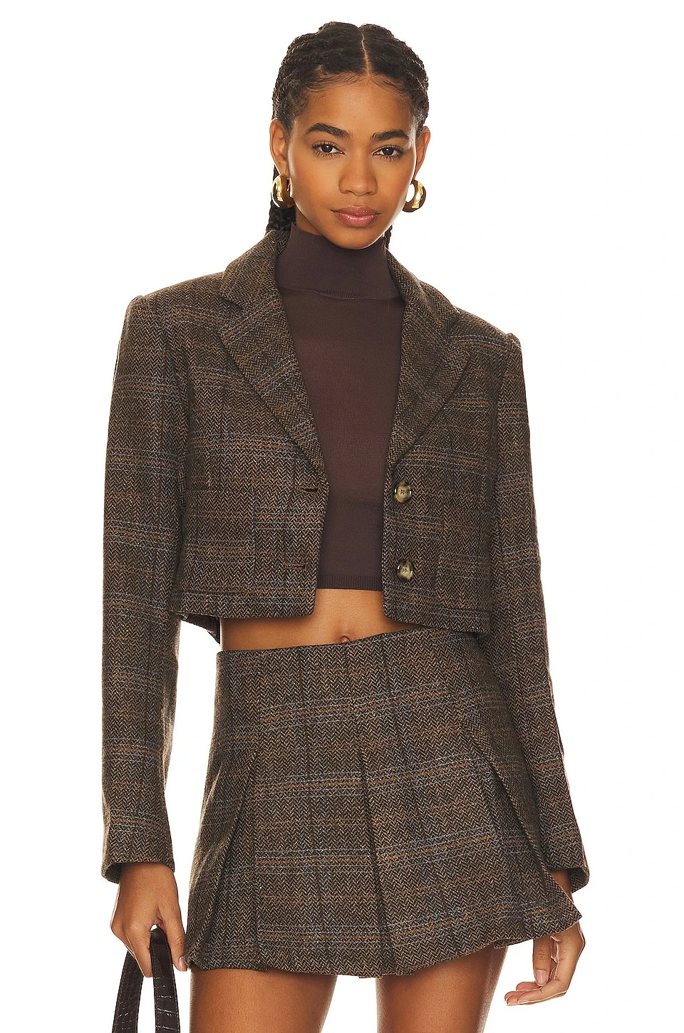 Siarah Jacket Brown & Blue Multi 1 Siarah Jacket Brown & Blue Multi