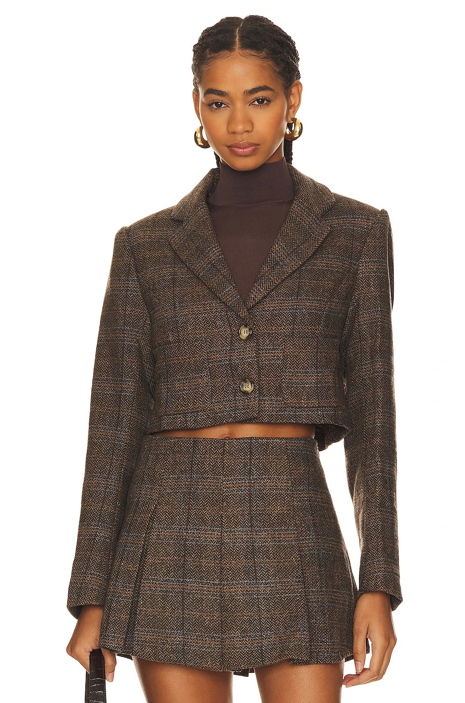 Siarah Jacket Brown & Blue Multi 2 Siarah Jacket Brown & Blue Multi - Image 2