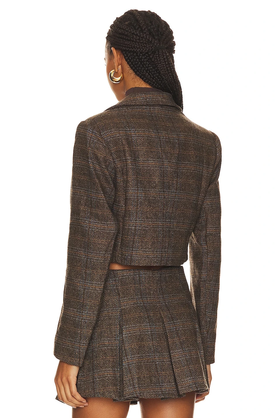 Siarah Jacket Brown & Blue Multi 4 Siarah Jacket Brown & Blue Multi - Image 4