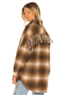 Steve Madden Fringe With Benefits Coat Brown