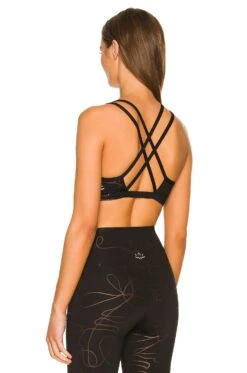 Beyond Yoga Double Back Bra Black Matte & Brown Swirl -FREE PEOPLE || Nike || Steve Madden Sales Store BEYR WI74 V3