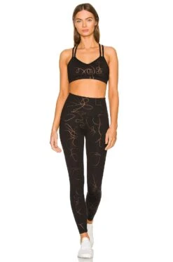 Beyond Yoga Double Back Bra Black Matte & Brown Swirl -FREE PEOPLE || Nike || Steve Madden Sales Store BEYR WI74 V4