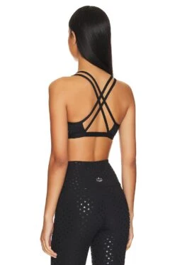 Beyond Yoga Double Back Bra Black Shiny Black Hearts -FREE PEOPLE || Nike || Steve Madden Sales Store BEYR WI94 V3
