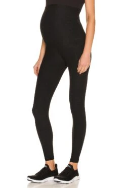 Beyond Yoga Spacedye Love The Bump Maternity Pocket Midi Legging Darkest Night