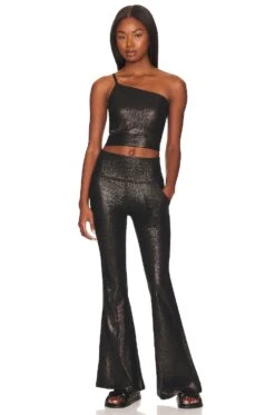 Beyond Yoga SoftShine Wanderlust Cropped Tank Stardust Foil -FREE PEOPLE || Nike || Steve Madden Sales Store BEYR WS239 V4