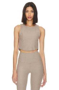 Beyond Yoga Spacedye Motivate Cropped Tank Ultra Violet -FREE PEOPLE || Nike || Steve Madden Sales Store BEYR WS261 V1