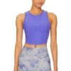 Beyond Yoga Spacedye Motivate Cropped Tank Ultra Violet