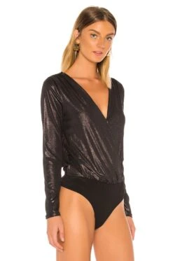 BCBGeneration Surplice Bodysuit Black -FREE PEOPLE || Nike || Steve Madden Sales Store BGEN WS487 V3