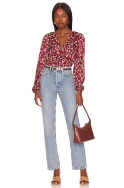 BCBGeneration V Neck Blouse Abstract Floral -FREE PEOPLE || Nike || Steve Madden Sales Store BGEN WS570 V4