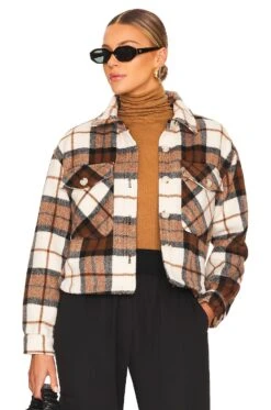 Plaid Cropped Shacket All The Best