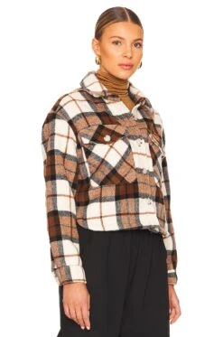 Plaid Cropped Shacket All The Best -FREE PEOPLE || Nike || Steve Madden Sales Store BLAN WO294 V3
