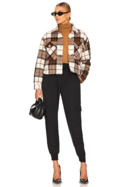 Plaid Cropped Shacket All The Best -FREE PEOPLE || Nike || Steve Madden Sales Store BLAN WO294 V5
