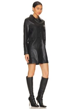 Leather Coat Turning Point -FREE PEOPLE || Nike || Steve Madden Sales Store BLAN WO346 V3