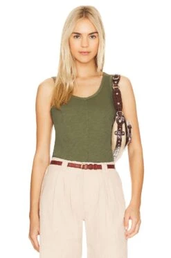 Cropped Middle Seam Tank Garden