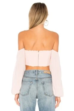 Maya Off Shoulder Crop Top Light Pink -FREE PEOPLE || Nike || Steve Madden Sales Store BTWR WS118 V3