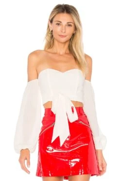 Maya Off Shoulder Crop Top Light Pink -FREE PEOPLE || Nike || Steve Madden Sales Store BTWR WS119 V1