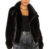 Orlando Faux Fur Jacket Black