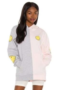 SMILEY Smile For Me Hoodie Pink