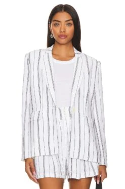 August Jacket Blue Stripe