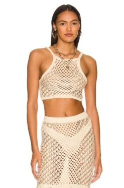 Camila Coelho TOP CROPPED MAILLE CROCHET IPANEMA Coral Red -FREE PEOPLE || Nike || Steve Madden Sales Store COEL WS230 V1