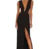 Cult Gaia Alondra Gown Black