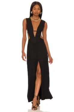 Cult Gaia Alondra Gown Black -FREE PEOPLE || Nike || Steve Madden Sales Store CULG WD128 V4