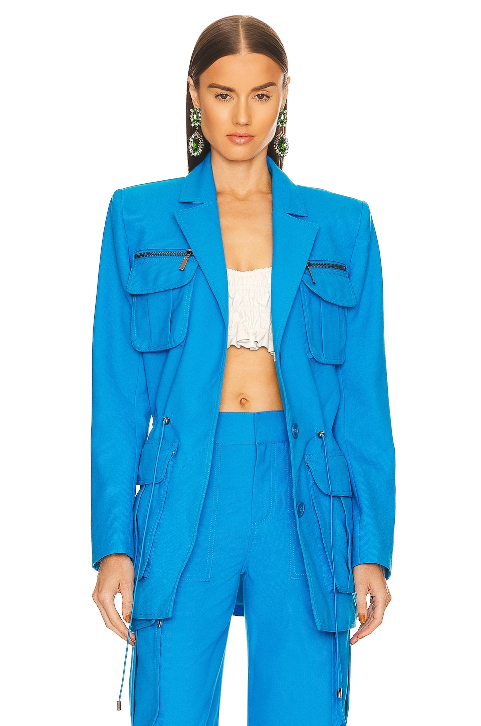 Grace Blazer Turquoise Blue 1 Grace Blazer Turquoise Blue