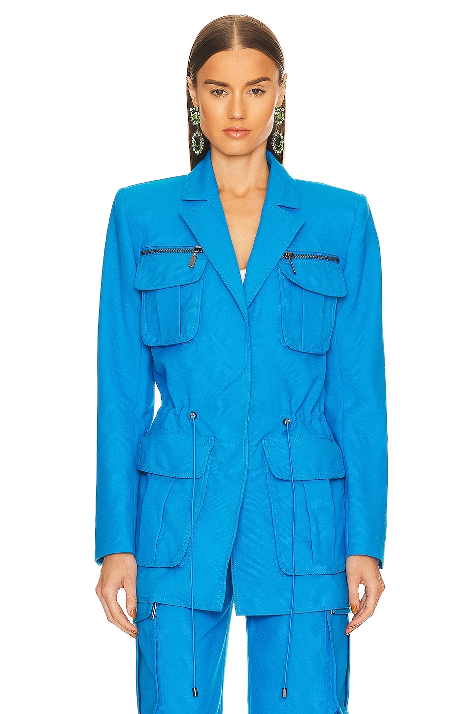 Grace Blazer Turquoise Blue 2 Grace Blazer Turquoise Blue - Image 2