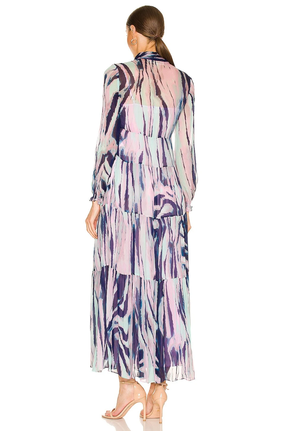 DIANE VON FURSTENBERG Marquis Dress Tie Dye Zebra Medium Indigo 3 DIANE VON FURSTENBERG Marquis Dress Tie Dye Zebra Medium Indigo - Image 3