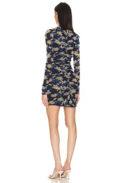 DIANE VON FURSTENBERG Azula Reversible Dress Paris Floral Navy & Tiny Bean -FREE PEOPLE || Nike || Steve Madden Sales Store DVF WD498 V4