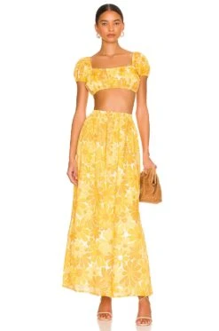 Faithfull The Brand Harlow Top Marigold Canaria Floral -FREE PEOPLE || Nike || Steve Madden Sales Store FAIB WS206 V5