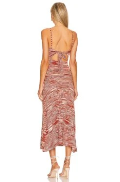 Isabela Midi Dress Brown -FREE PEOPLE || Nike || Steve Madden Sales Store FORL WD1044 V3