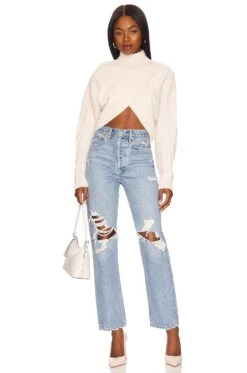 Amelia Cross Front Turtleneck Cream -FREE PEOPLE || Nike || Steve Madden Sales Store FORL WK140 V4